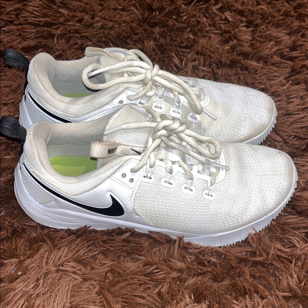 Nike White and Black Running Shoes